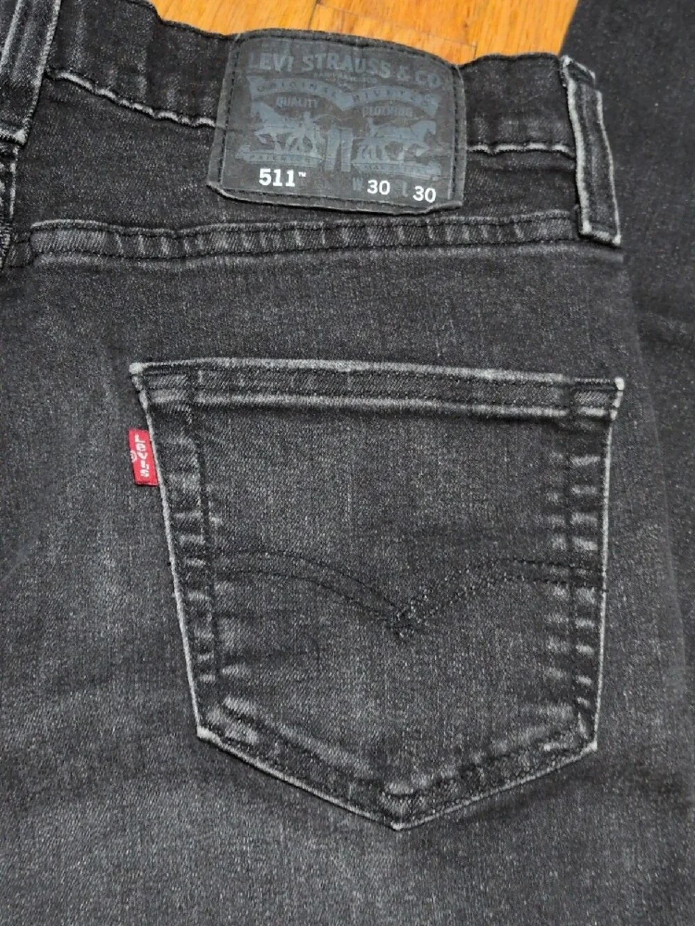 Levi's Men's Slim Black Washed Jeans 511 30/30